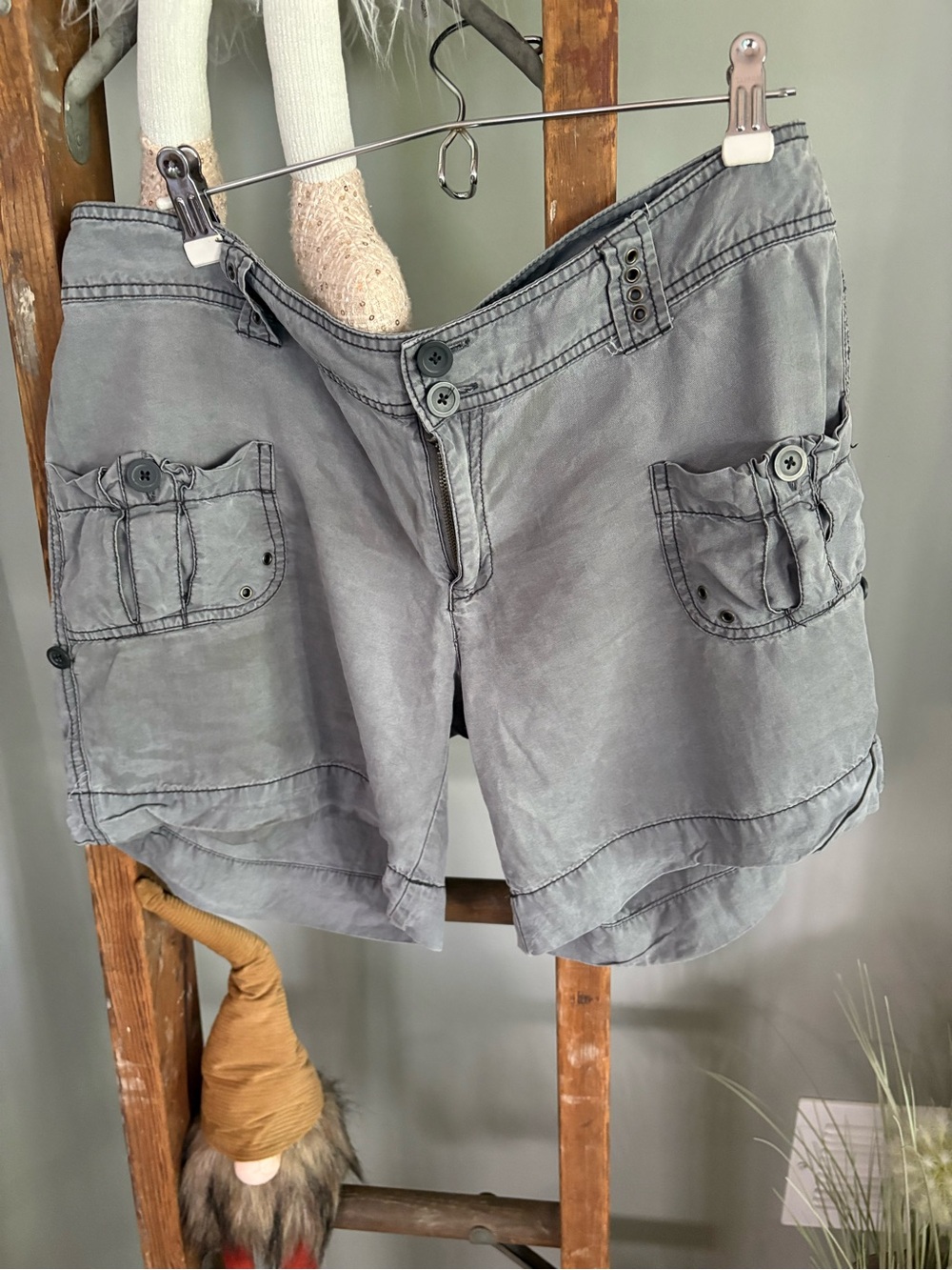 Grey Casual Pocket junior size 11 Shorts